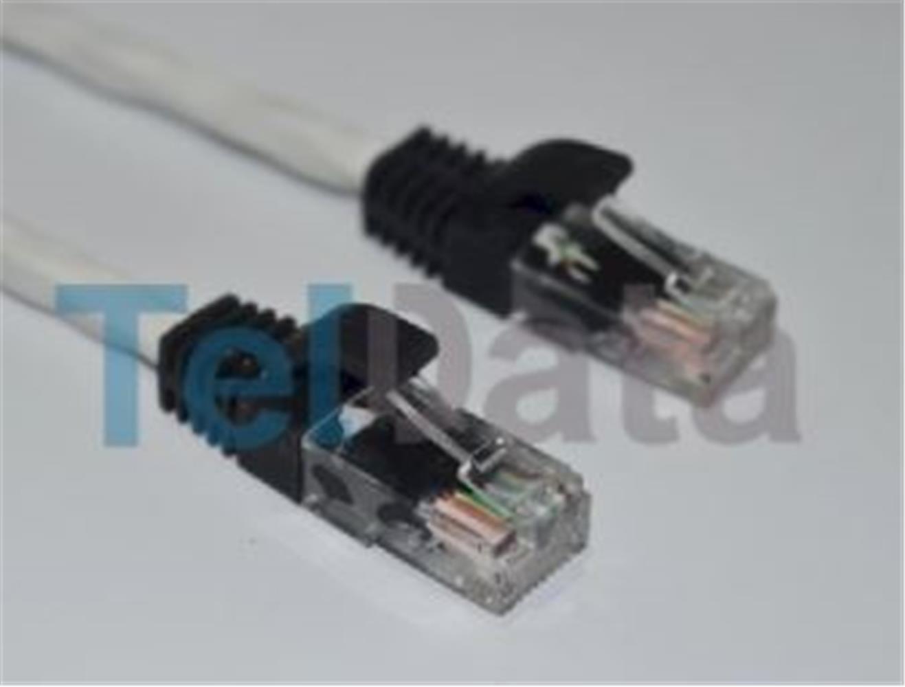 110199-1 Teldata Tld-100b Cat6 1mt Beyaz Utp Patch Kablo - Görsel 1