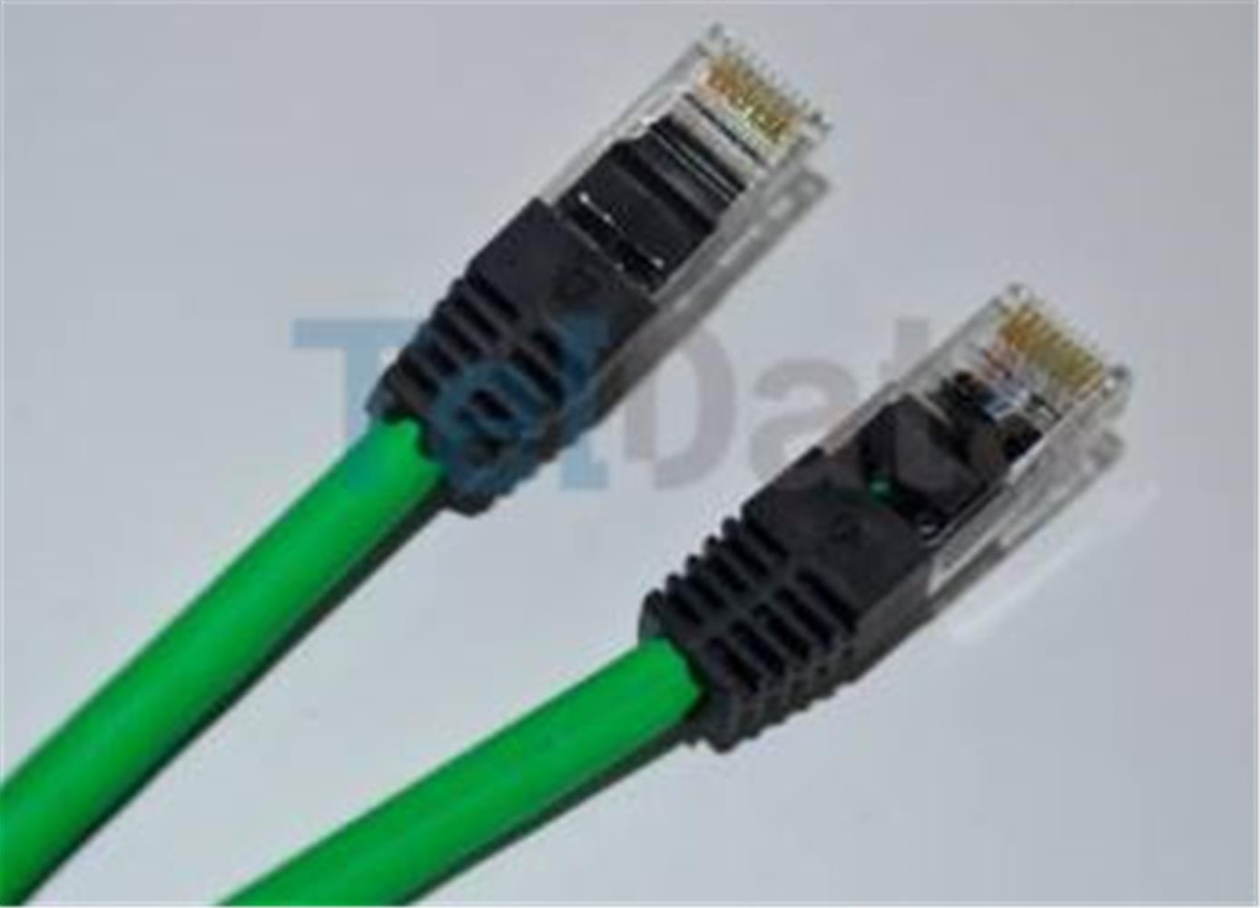 110230-1 Teldata TLD-050Y Cat6 0.50MT Yeşil Utp Patch Kablo - Görsel 1