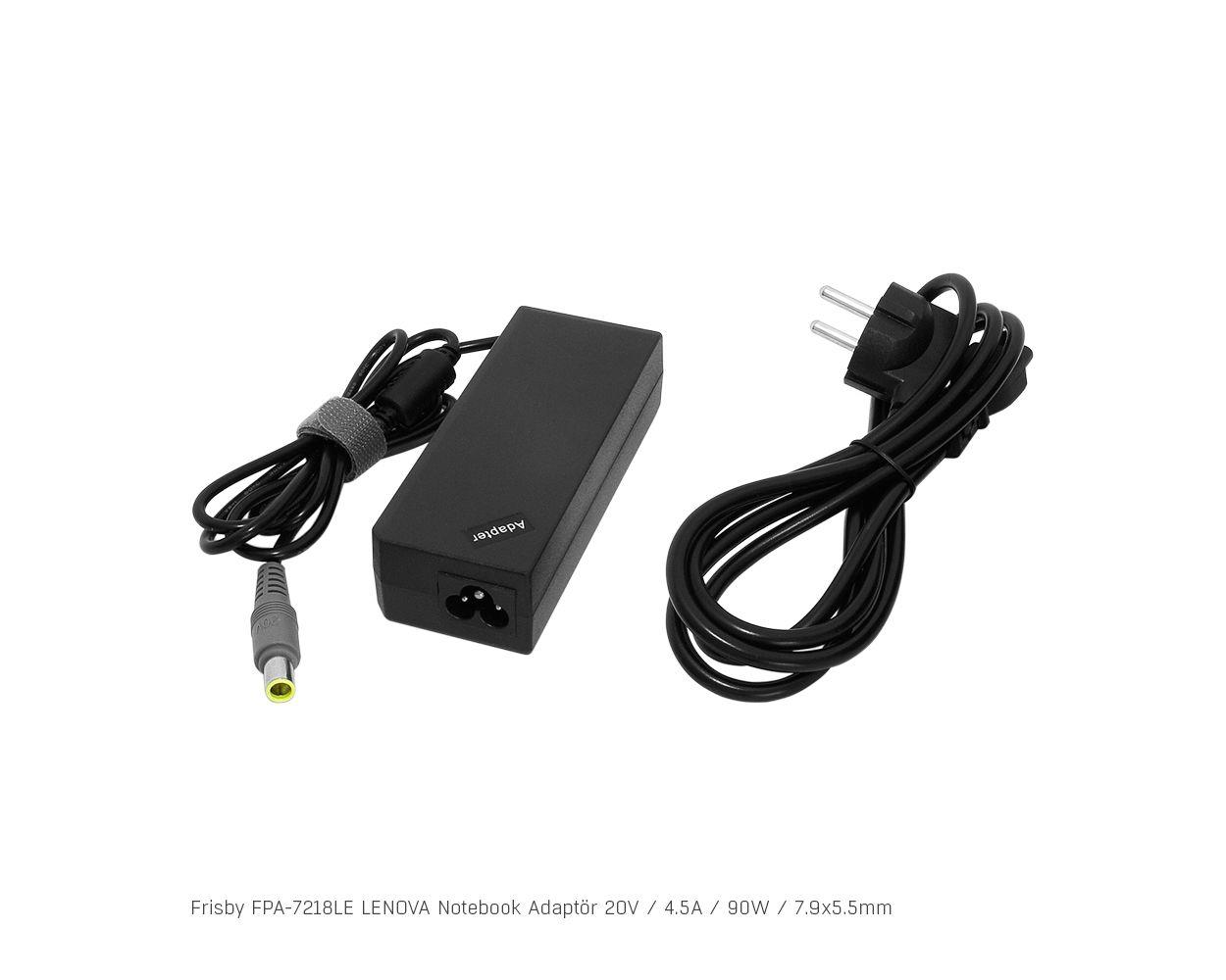 110299-1 Frisby FPA-7218LE Notebook Adaptör (Lenovo) 20V 4.5A (Uç Boyutu : 7.9 x 5.5mm) - Görsel 1