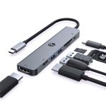 Vcom CUE39 Type-C To Hdmi(4K@60Hz)+Hdmi(1080P@60Hz)+Usb3.0+SD2.0+TF2.0+Pd 3.0 100W Çoklayıcı