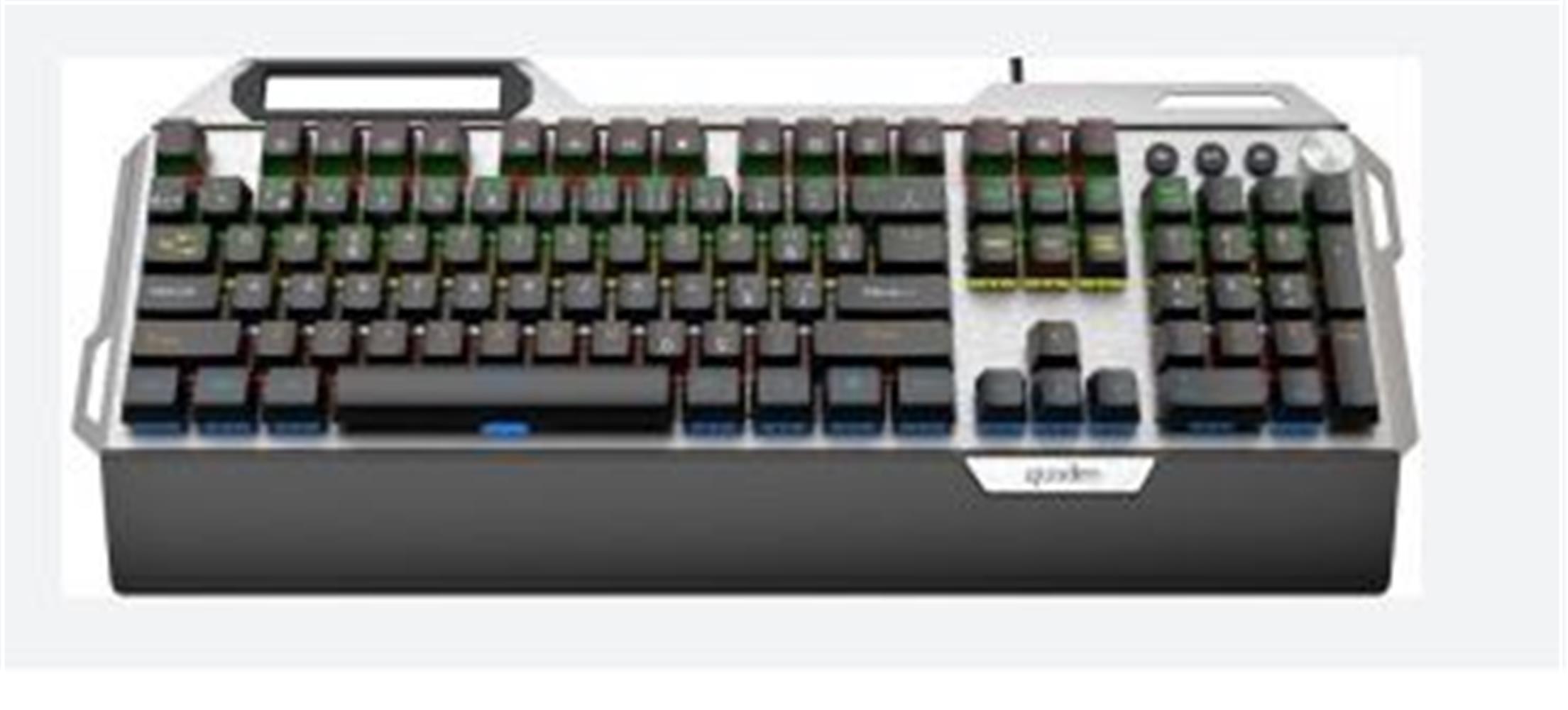 110351-1 Quadro TRON X100 Q USB Trk Mekanik Gaming Klavye RGB - Görsel 1