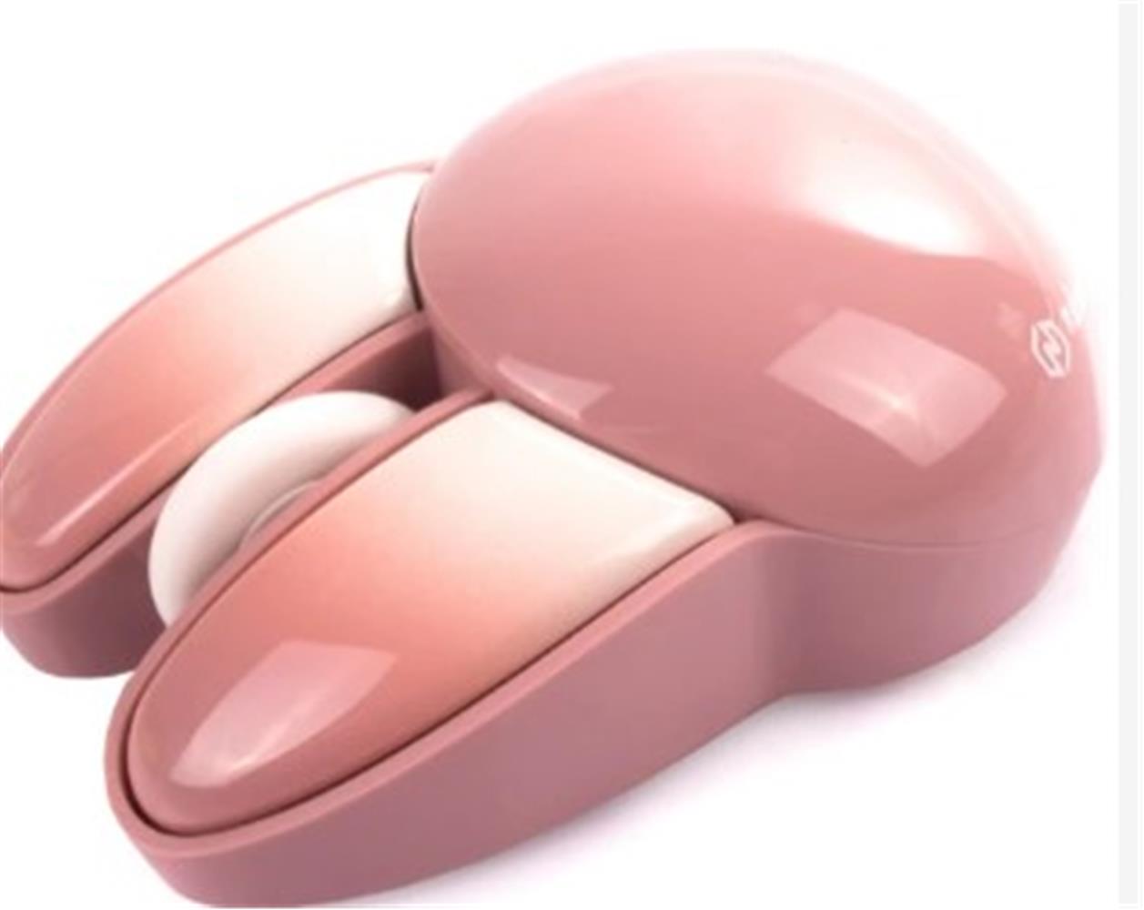 110457-1 Ndneed sevimli Tavşan Kablosuz Pembe Bluetooth Mouse - Görsel 1