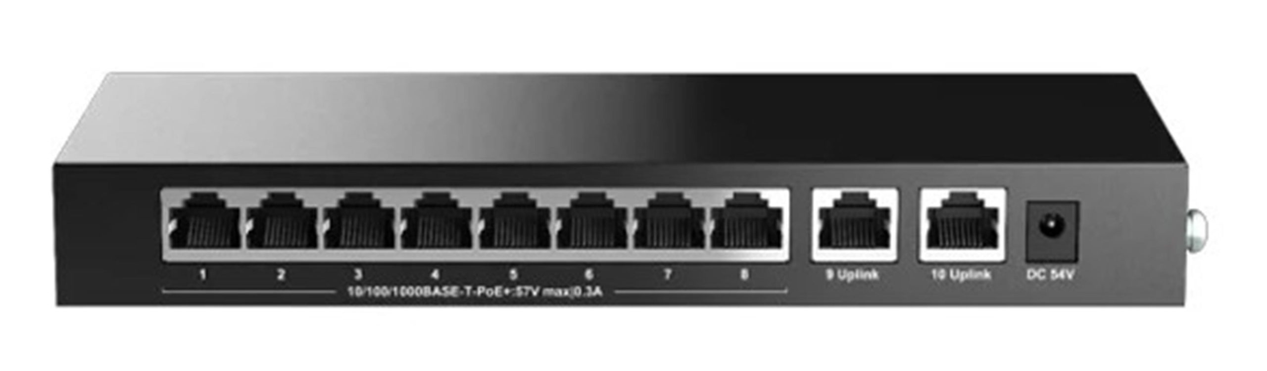 110794-1 H3C Magic BS210T-HP 8 Port Poe+ 2 Port Uplink 10-100-1000 Mbps 110W Metal Kasa Swich - Görsel 1
