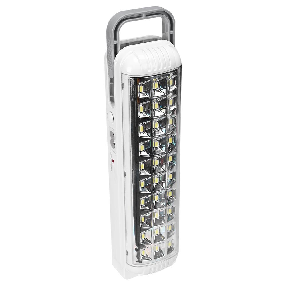 111101-1 S-link Sl-3652 Beyaz 40 Smd Ledli 4v 1000mah Şarjlı Acil Durum Işıldağı - Görsel 1
