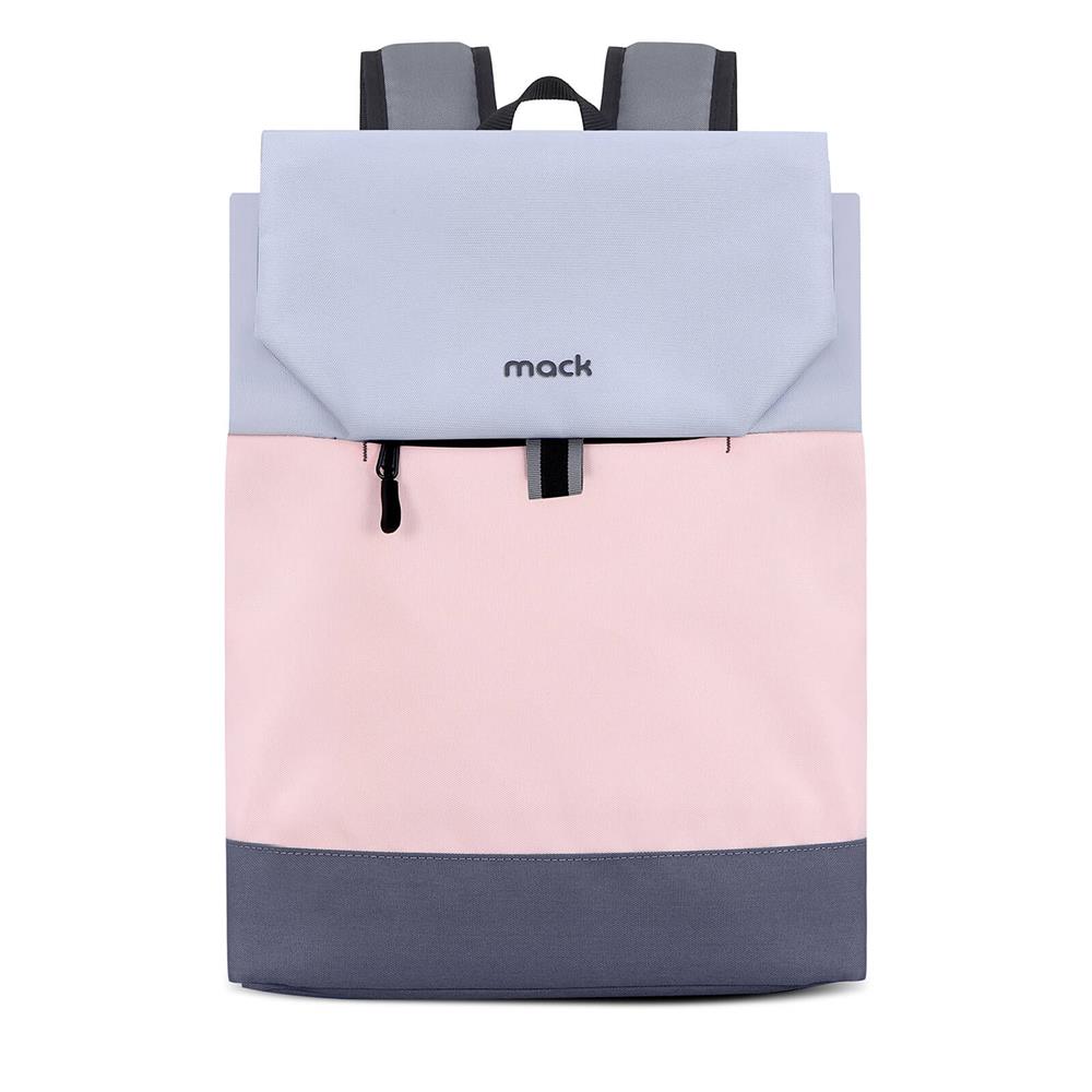 111231-1 Mack Mce-1302 14.1 Zen Eco Günlük Sırt Çantası Pembe Gri - Görsel 1