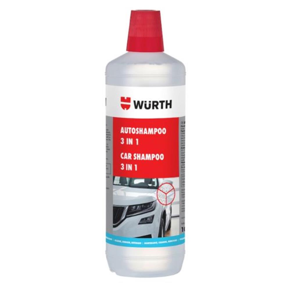 111248-1 Würth 3 Etkili Araç Şampuanı 1lt (0893012002028 6 ) - Görsel 1