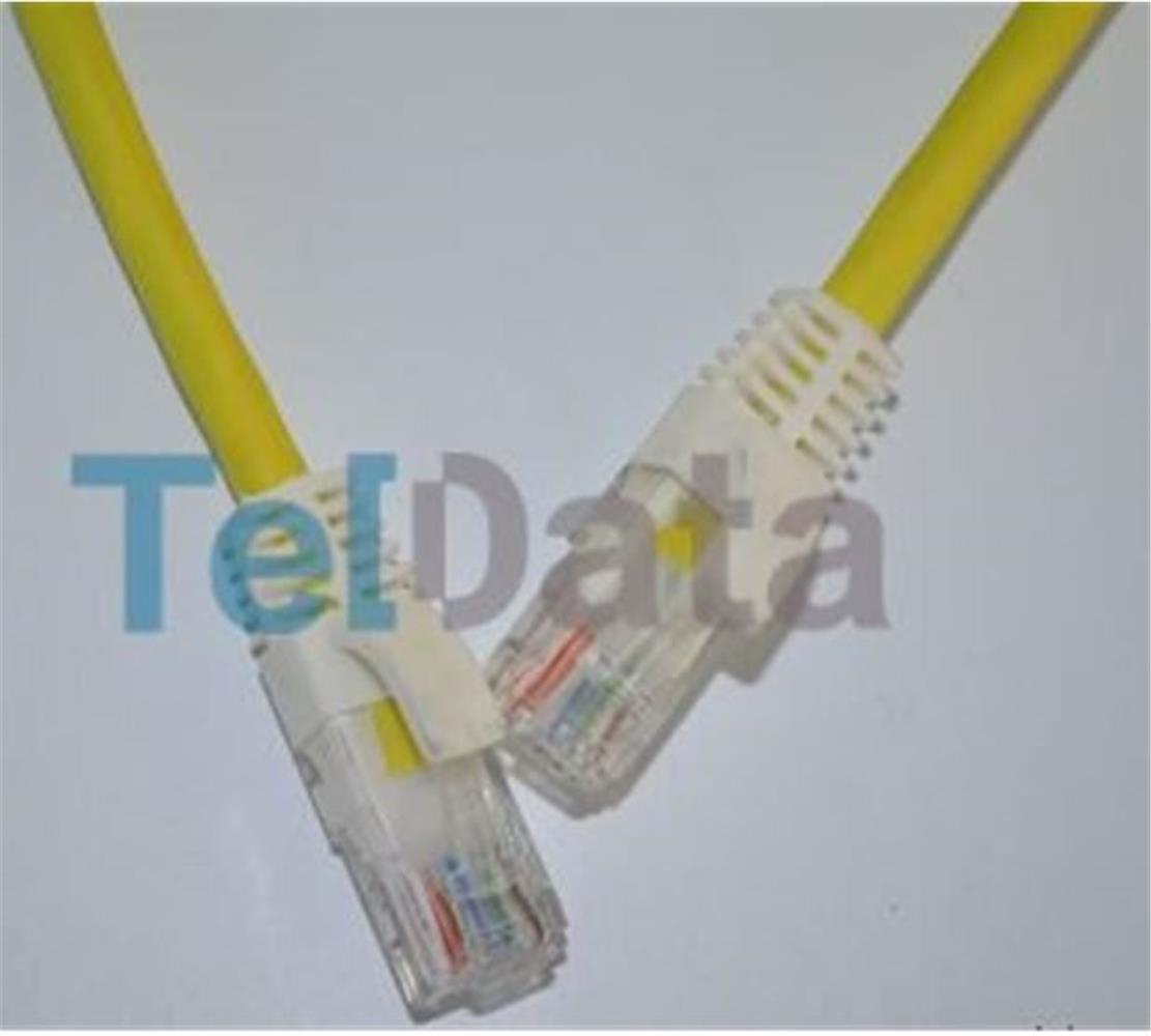 112544-1 Teldata TLD-1000YS Cat6 10MT Sarı Utp Patch Kablo - Görsel 1