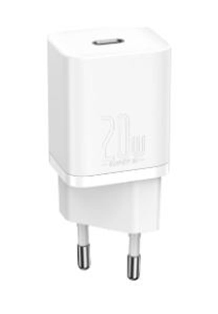 112782-1 Baseus CCSUP-B02 Super Si QC Beyaz CCSUP-B02 20W Type-C Şarj Cihazı - Görsel 1
