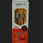 Megatech JH030 1Mt Aux Kablo Çelik TYPE-C 3.5AUX  (kutulu)