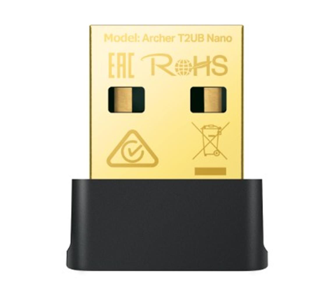 113641-1 Tp-link Archer T2ub Nano 600 Mbps Kablosuz + Bluetooth Usb Adaptör Ac600 - Görsel 1