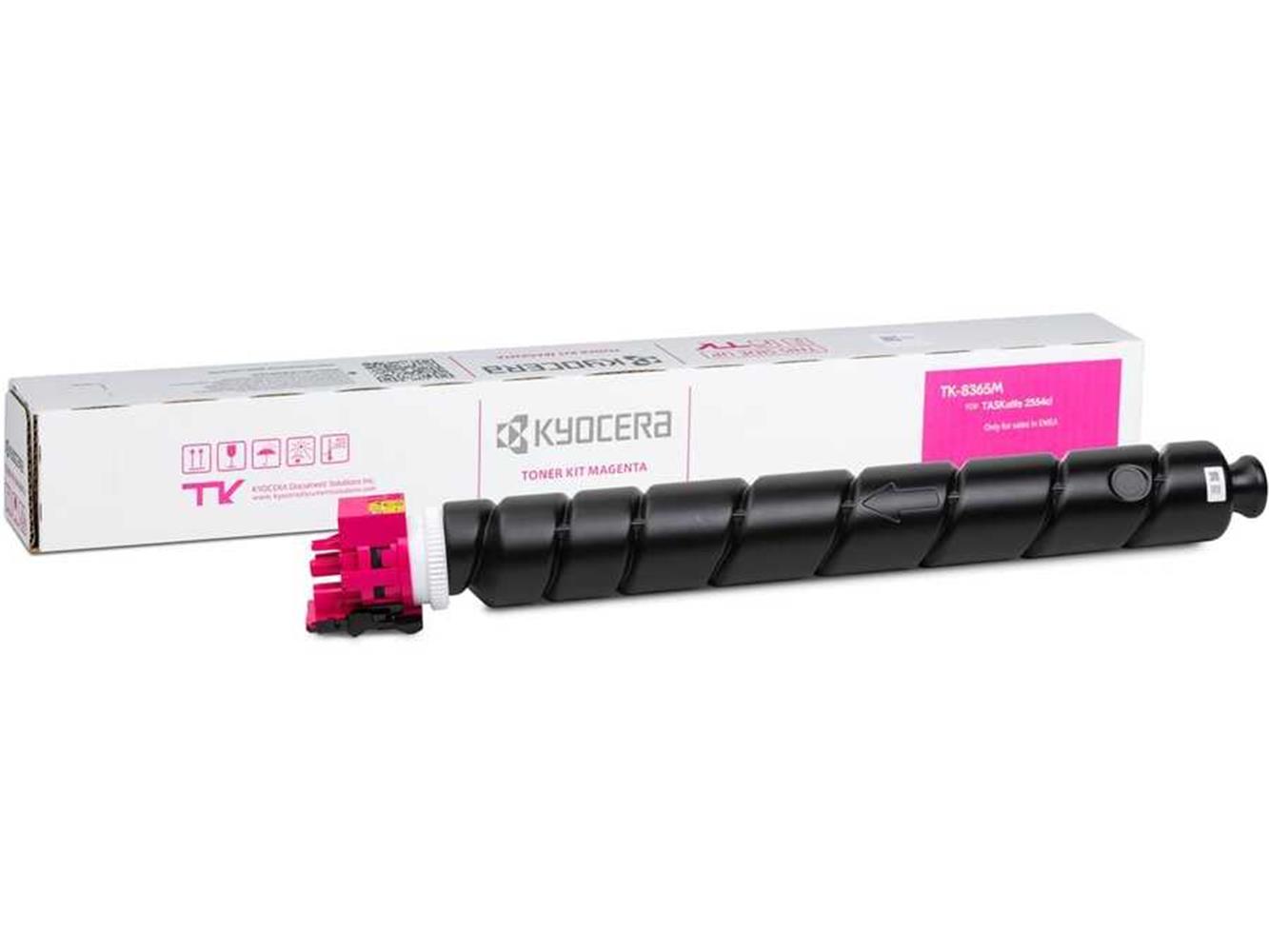 113713-1 Kyocera Tk-8365m Magenta Kırmızı Orjinal Fotokopi Toneri Taskalfa 2554ci 12.000 Sayfa - Görsel 1
