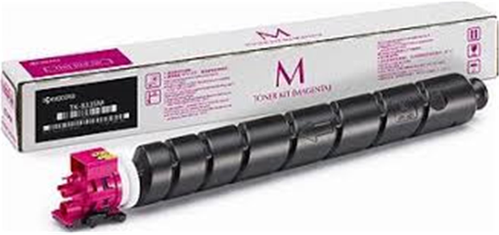 113759-1 Kyocera Tk-8335m Magenta Kırmızı Orjinal Fotokopi Toneri Taskalfa 3252ci-3253ci 15.000 Sayfa - Görsel 1