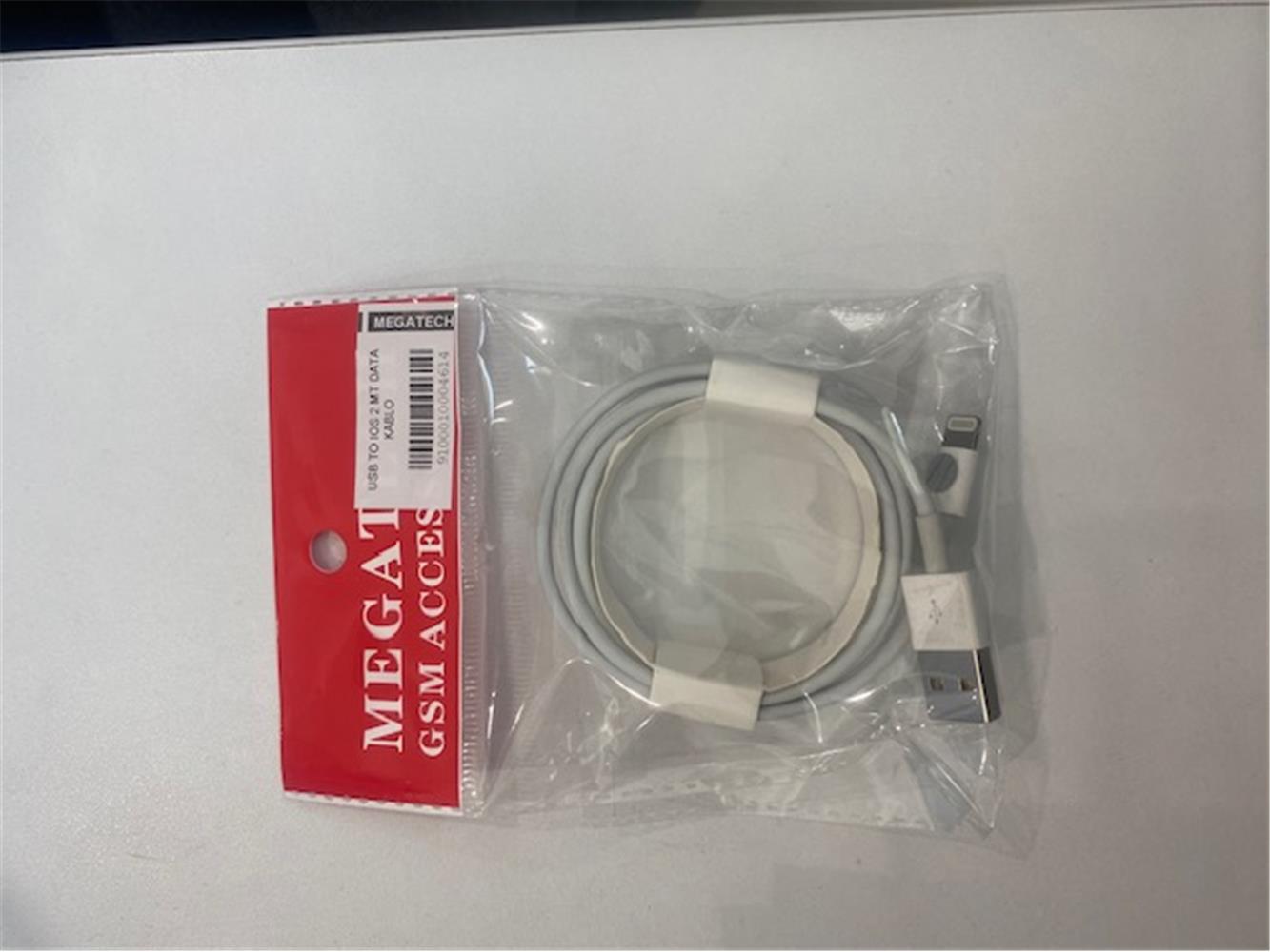 113927-1 Megatech Usb To Ios 2 Mt Data Kablo (chc06) - Görsel 1