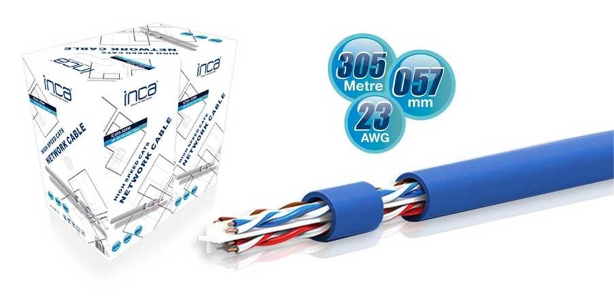 114246-1 INCA ICAT7-10TG 10mt S-FTP Network Kablo-Gri - Görsel 1