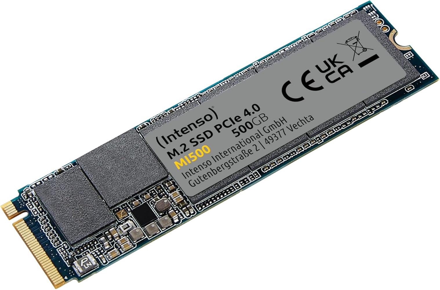 114506-1 Intenso 500gb Mı500 Gen.4x4 Nvme 1.4 Ssd 5300mb-4000mb-s Ssd Harddisk - Görsel 1