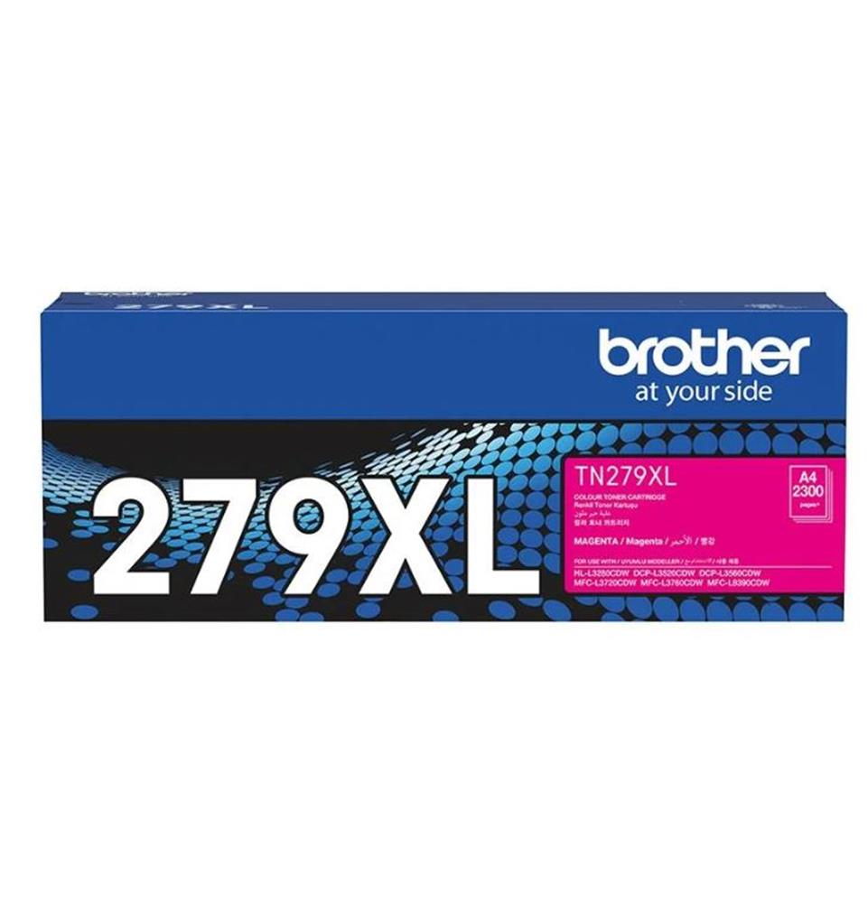 114578-1 Brother TN-279XLM Magenta Kırmızı Toner HL-L3280CDW DCP-L3520-3560 MFC-L3720-3760-8390 2.300 Sayfa - Görsel 1