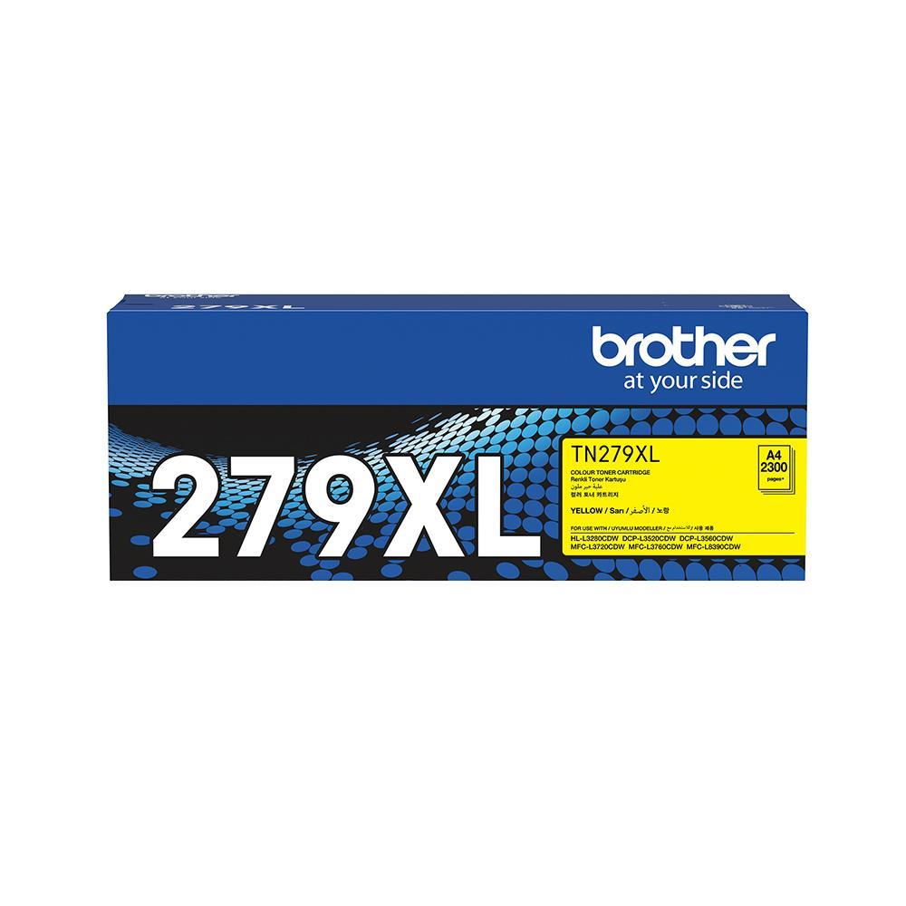114579-1 Brother Tn-279xly Yellow Sarı Toner Hl-l3280cdw Dcp-l3520-3560 Mfc-l3720-3760-8390 2.300 Sayfa - Görsel 1
