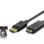HADRON HDX7797 DISPLAY (M) TO HDMI (M) KABLO 4K 30HZ 3M SİYAH