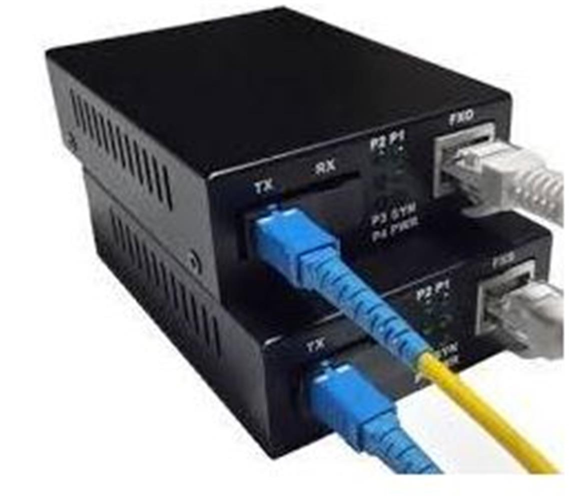 115250-1 Teldata Media Converter Single Mode 10-100-1000 3 Km Only SC-SX TX-A-B-KITSET - Görsel 1
