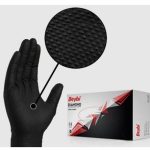Beybi Diamond Xl Pudrasız Kalın Siyah Nitril Eldiven XL (Kutuda 100 Adet)