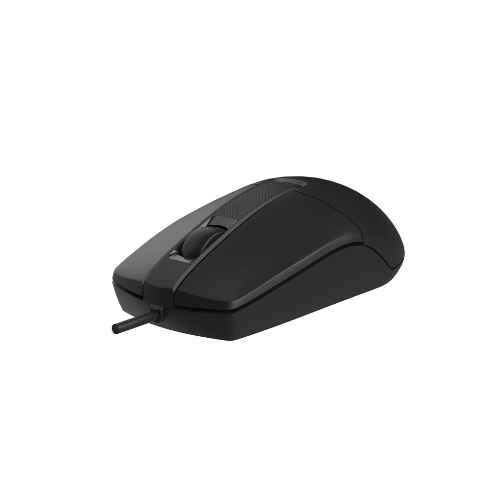 115515-1 A4 Tech Op-330s Silent Usb Siyah V-track 1200dpi 1,5mt Kablo Sessiz Mouse - Görsel 1