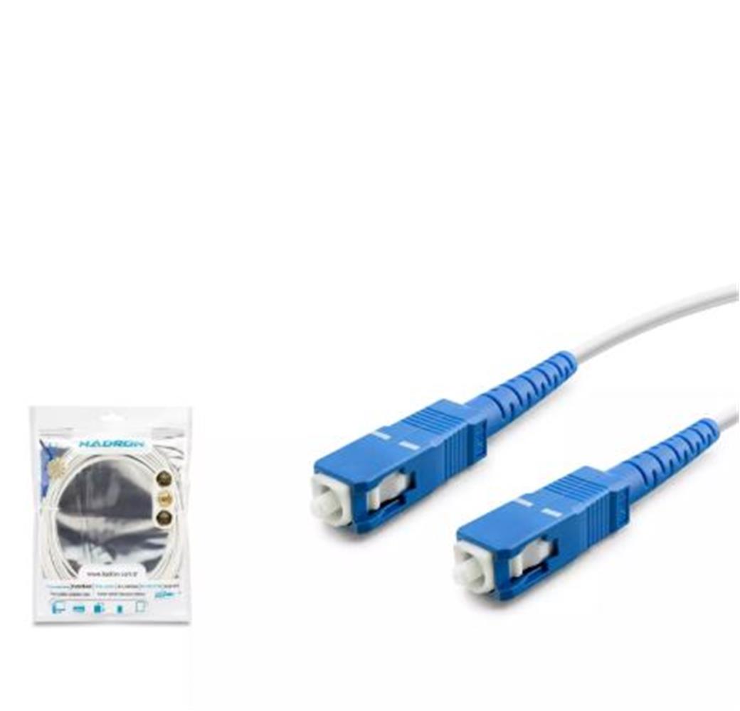 115729-1 HADRON HDX5568 FIBER OPTICAL KABLO 10M BEYAZ - Görsel 1