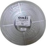 Onli ON-5002 2+1 PE 1x0,50 mini Coax 2x0,50mm 100 metre Dış Ortam CCA Kamera Kablosu