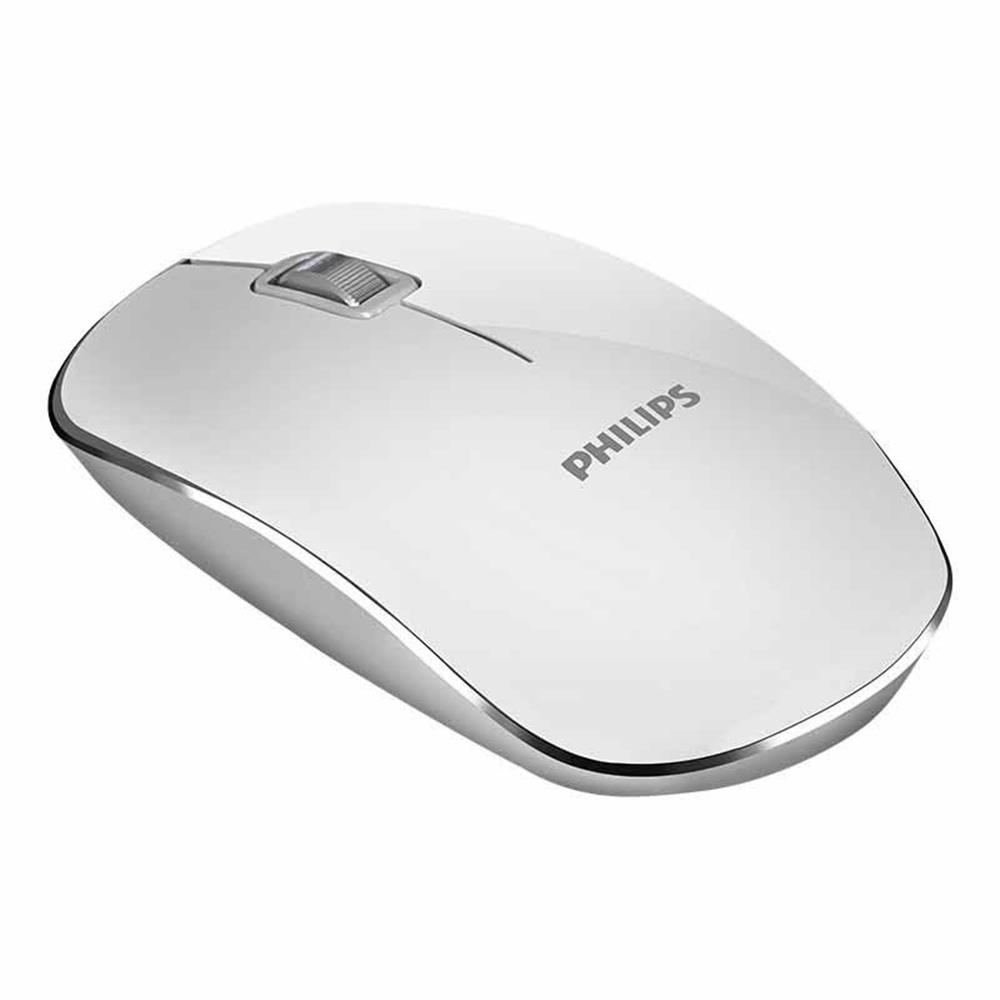 116077-1 Philips SPK7323WS Beyaz Kablosuz Sessiz Optik Mouse - Görsel 1