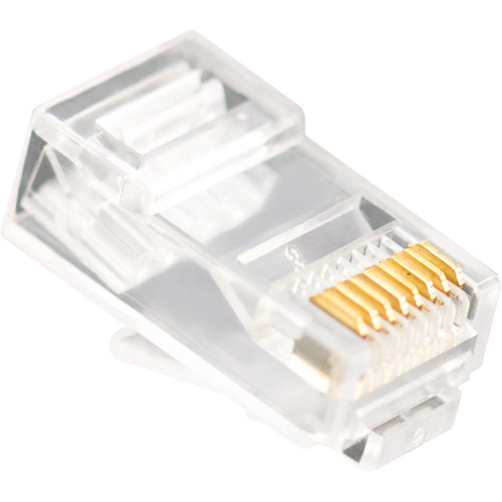 116184-1 Vcom Nm006 100lü Plastik Rj45 8p8c Cat6-utp-rj45-3u Konnektör - Görsel 1