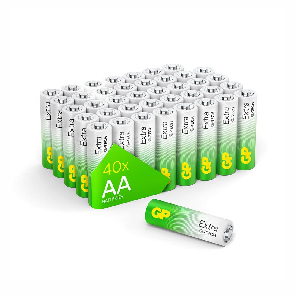 116508-1 Gp R6 AA Boy Extra Alkalin Kalem Pil 40lı Paket GP15AXETA21-2ECSWC40 - Görsel 1