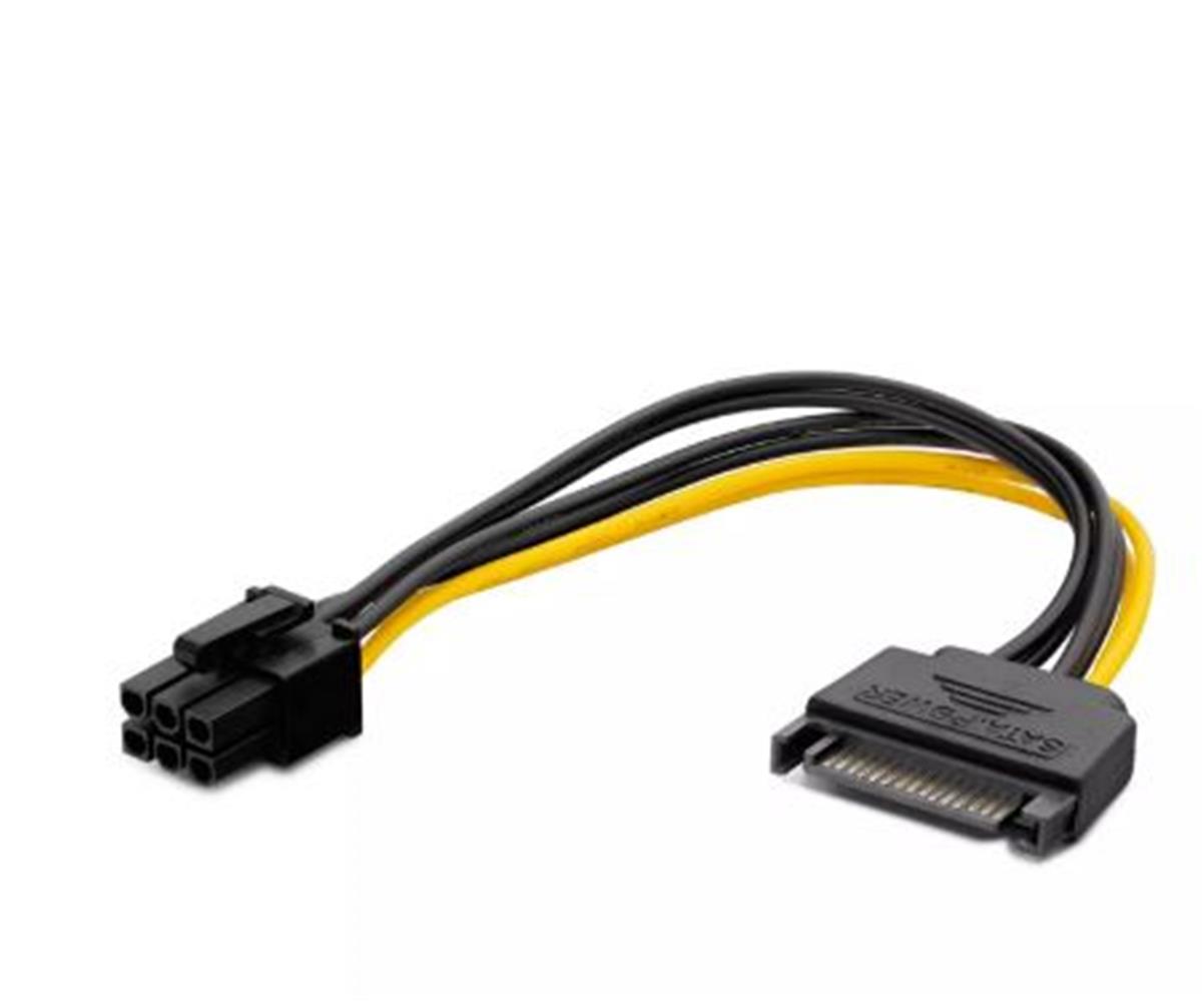 116628-1 Hadron Hdx5535 Sata Power Kablo Dökme Siyah - Görsel 1