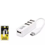 Hadron Hdx7015 Type-C Hub 4-Usb Beyaz (Telefon Uyumlu)