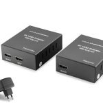 Hadron Hdx1368 120M Hdmi Extender Loop Out 4K  Siyah
