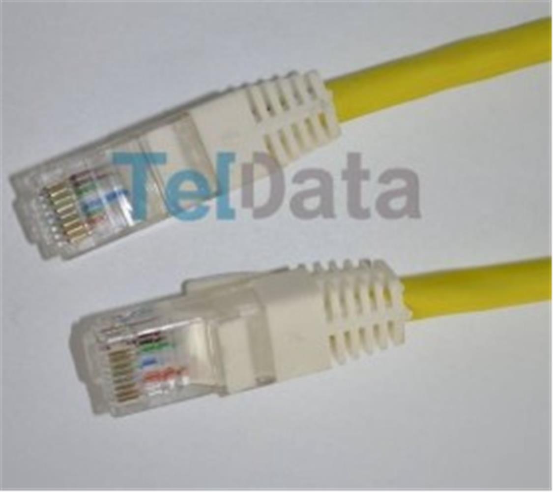 117379-1 Teldata TLD-3000YS Cat6 30MT Sarı Utp Patch Kablo - Görsel 1