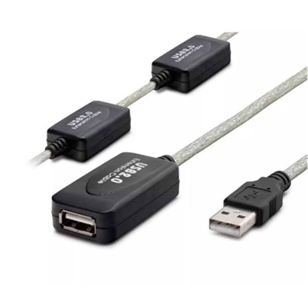 117444-1 Hadron Hdx7525 30m Usb To Usb F Kablo Silver - Görsel 1