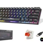 Hadron G509R Kablolu Oyuncu Mini Klavye Mekanik Red Switch Rgb Q Siyah