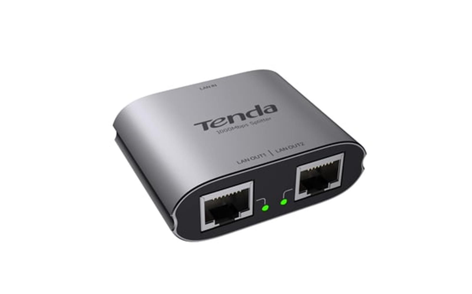 117613-1 Tenda SG103M 1 Giriş 2 Çıkış 10-100-1000 Mbps Ethernet Splitter - Görsel 1
