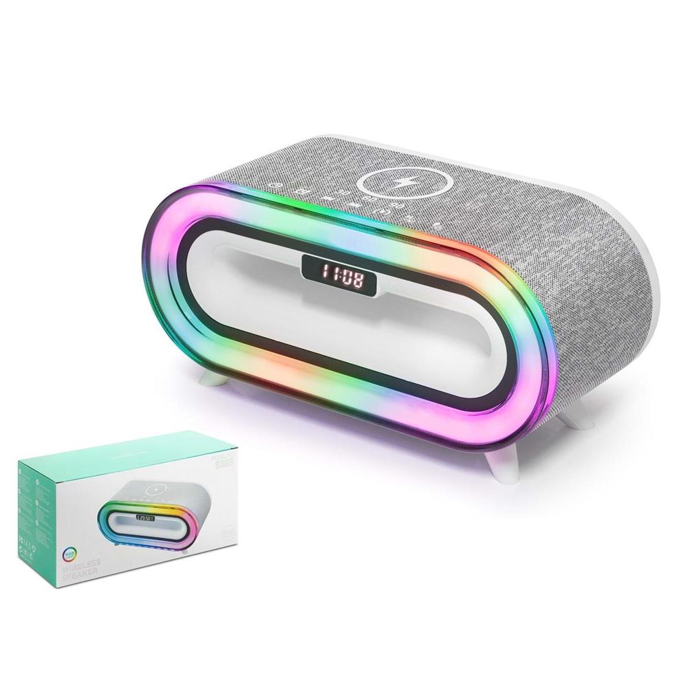 117708-1 Hadron A916 Bluetooth Speaker Rgb Beyaz - Görsel 1