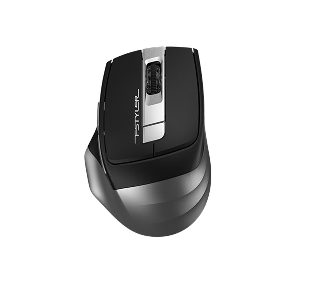 118063-1 A4 Tech Fb35s Gri Bluetooth+2.4g Nano Kablosuz Optik 2000 Dpi Mouse (sessiz) - Görsel 1