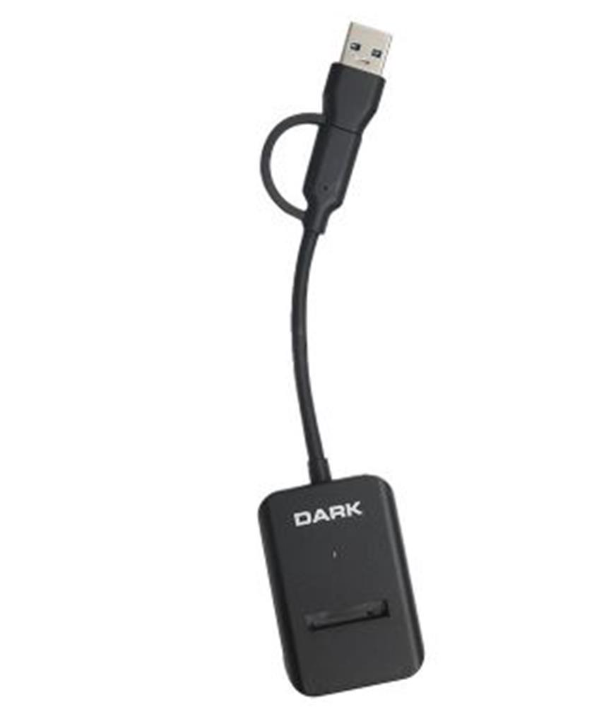 118090-1 Dark Usb-a + Usb-c 10- M Key M.2 Nvme Ssd Taşınabilir Disk Yerleştirme Adaptörü Dk-ac-dsem3 - Görsel 1