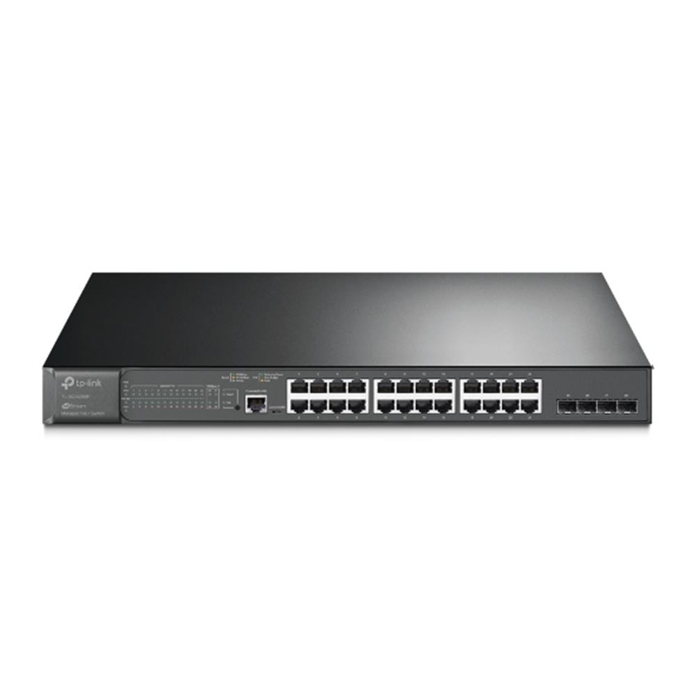 118243-1 Omada Tp-Link ES228GMP 24 Port 10-100-1000 Poe+ Switch 2 Port SFP 384W Swich - Görsel 1