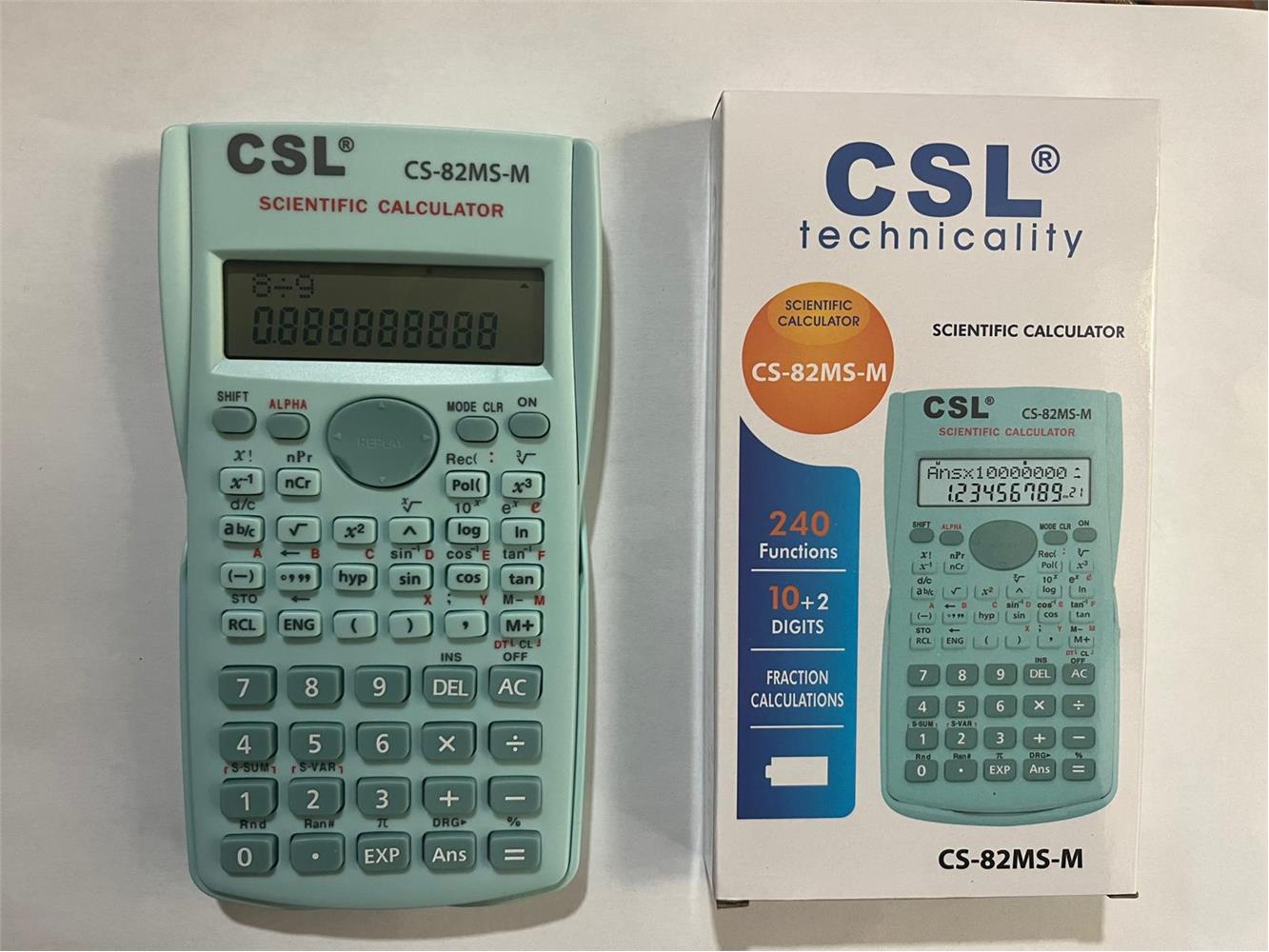 118374-1 Csl Cs-82ms-m Mavi Fonksiyonel Hesap Makinesi - Görsel 1