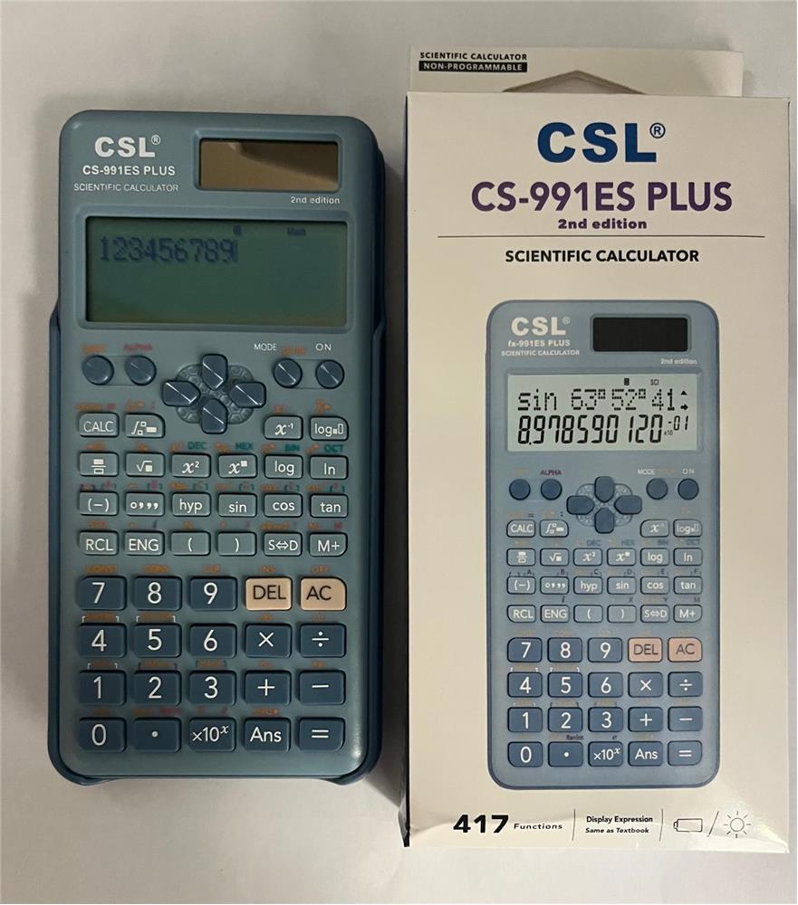118377-1 Csl Cs-991es Plus-blue Mavi Fonksiyonel Hesap Makinesi - Görsel 1