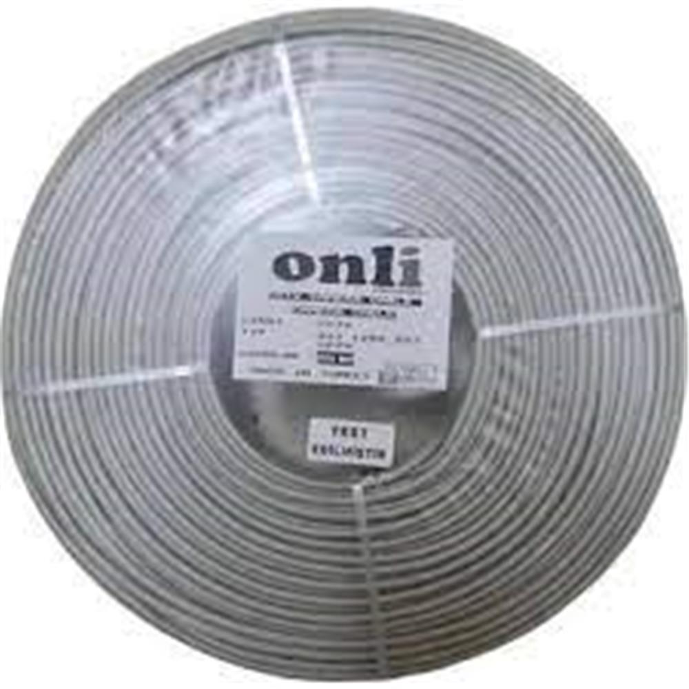 119108-1 Onli ON-4140 4+1 1x0,50 mini Coax 2x0,50mm 500 metre CCA Kamera Kablosu - Görsel 1