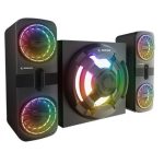 Rampage RMS-311 SHARD 2+1 80W Siyah USB,FM,Bluetooth,HMDI,Optica Rgb Işıklı Speaker