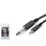 Hadron Hdx1055 6.5Mm To 3.5Mm Kablo Enstrüman Gitar 1.5M Siyah