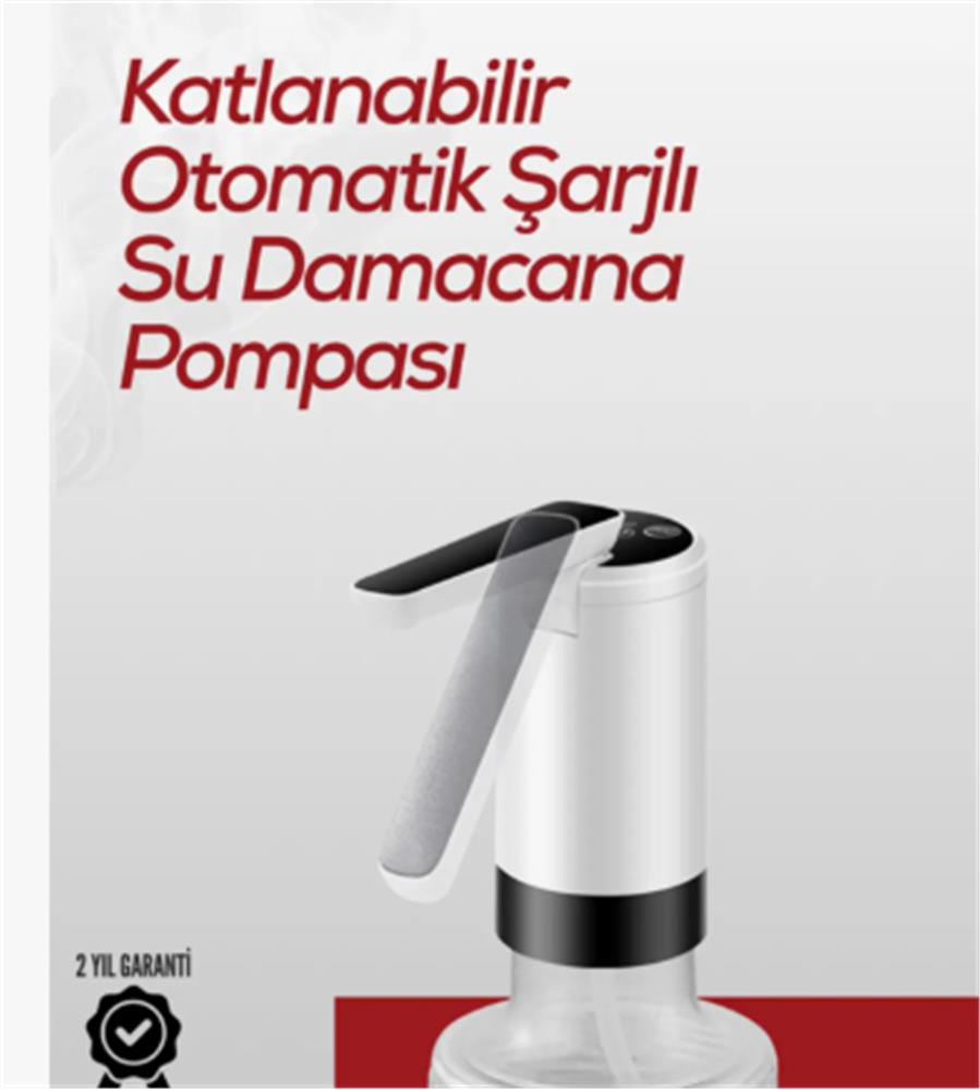 119484-1 Apache K3 Şarjlı Su Pompası (usb Şarj Grişi-şarj Lambası-paslanmaz Çelik) - Görsel 1
