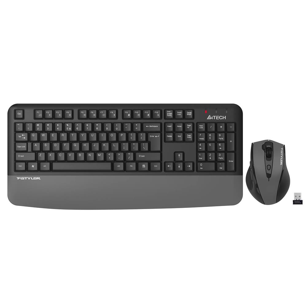 119699-1 A4 Tech Fg2500s Gri Plus 2.4ghz Fn-mm Türkçe Q 3200dpı Klavye & Mouse Set - Görsel 1