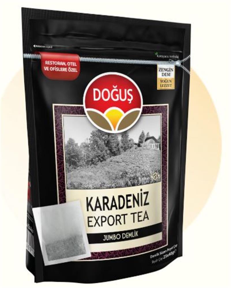 119721-1 Doğuş Karadeniz Export 25x40 Demlik Poşet Çay - Görsel 1