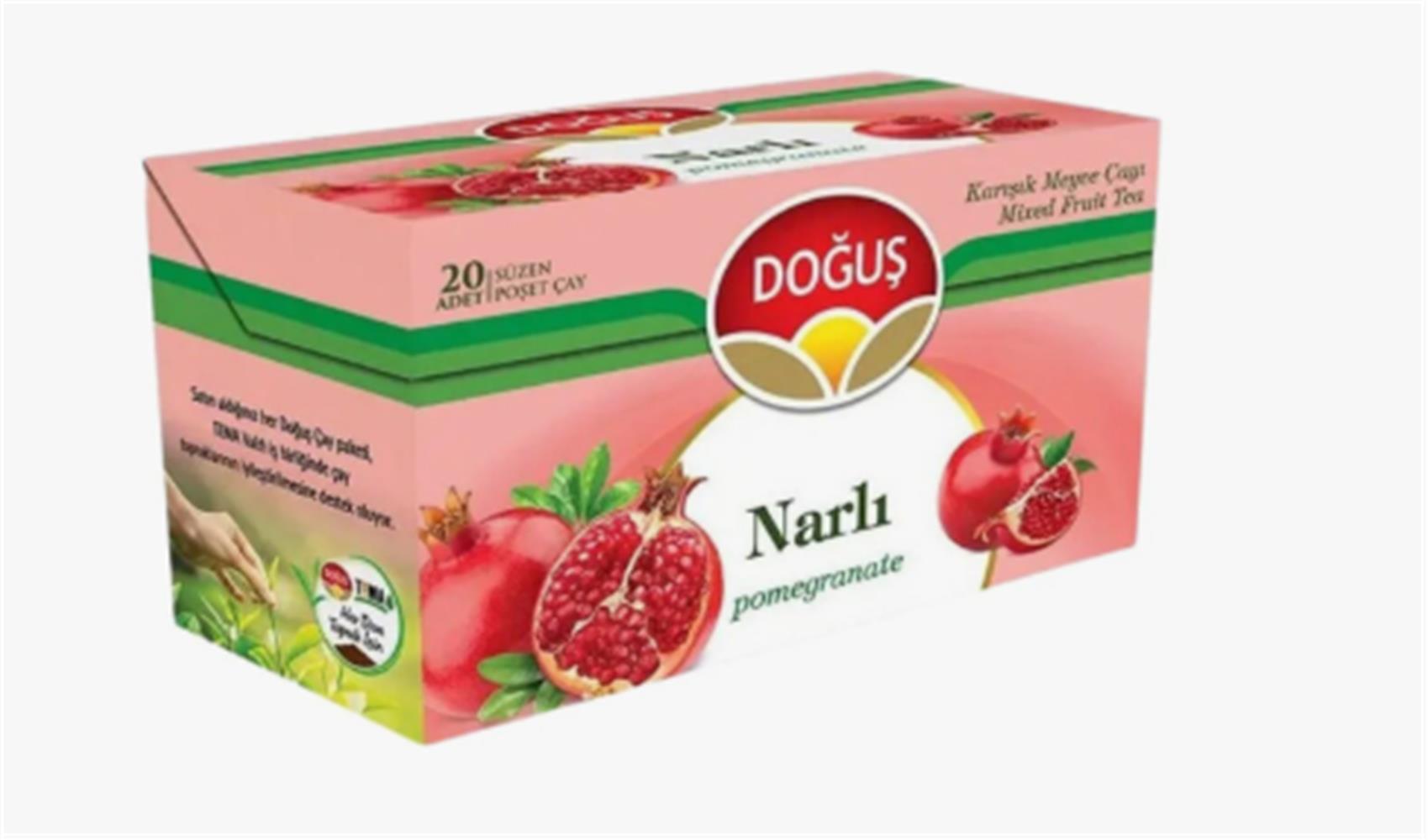 119726-1 Doğuş Narlı Karışık Meyve Çayı Süzen Poşet Çay 20x1.90 Gr - Görsel 1